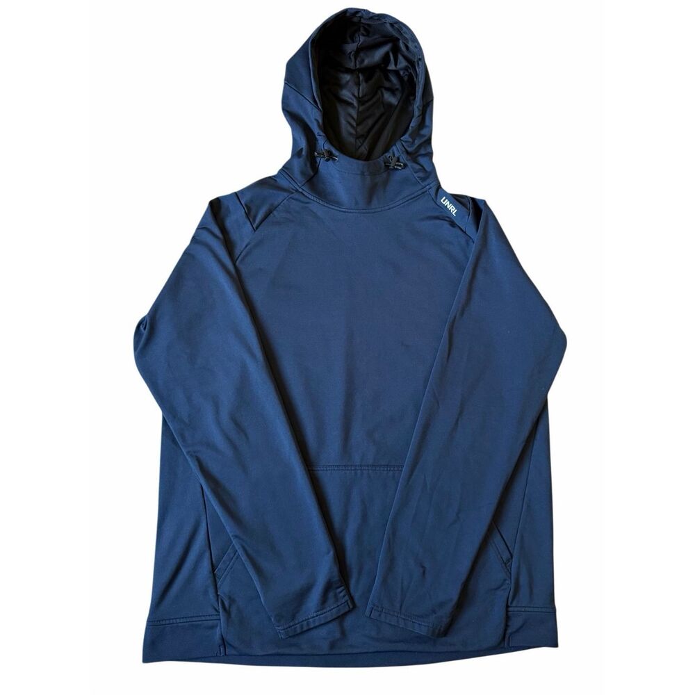 UNRL HOODIE CROSSOVER II Unisex Navy Blue size L - Picture 2 of 10